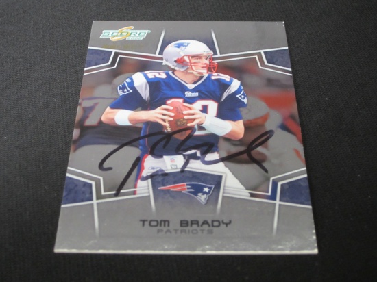 Tom Brady Signed Trading Card Certified W COA