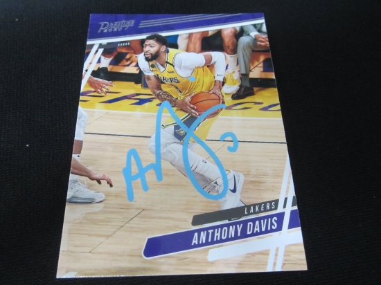 Anthony Davis Los Angeles Lakers Signed Trading Card Certified w COA
