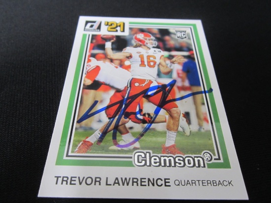 Trevor Lawrence Signed Trading Card Certified w COA