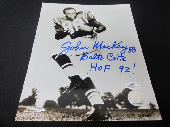 John Mackey Signed 8x10 Photo Certified w COA