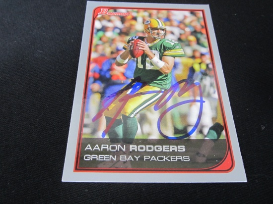 Aaron Rodgers Green Bay Packers Signed Card Certified w COA