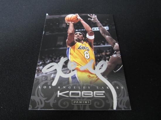 Kobe Bryant Los Angeles Lakers Signed Card Certified w COA