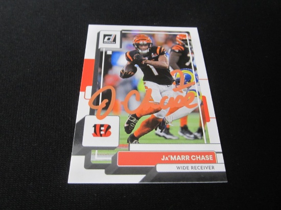 Ja'Marr Chase Cincinnati Bengals Signed Card Certified w COA