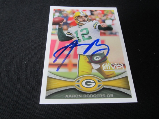 Aaron Rodgers Signed Card Certified w COA
