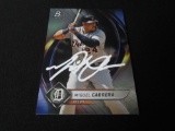 Miguel Cabrera Detroit Tigers Signed Card Certified w COA
