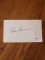 Tom Gorman autographed index card with coa