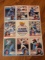 9 card uncut 1983 Topps sheets reggie jackson/carlton/bruce sutter etc