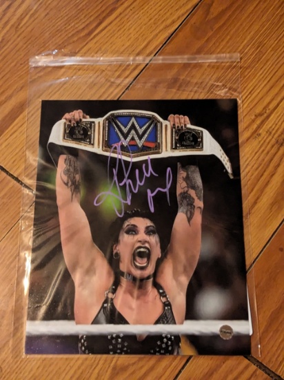 Rhea Ripley autographed 8x10 photo with coa