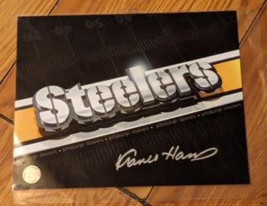 Franco Harris Signed 8x10 Photo with coa
