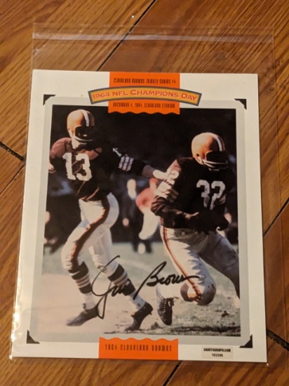 Jim Brown autographed 8x10 photo with coa