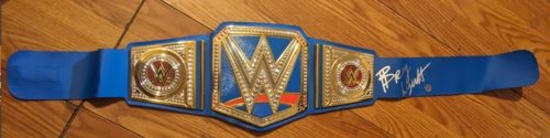 Bray Wyatt autographed Blue Universal Belt with coa