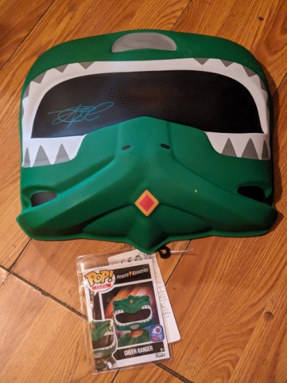 Jason David Frank autographed funko pop mask with coa