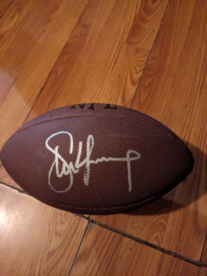 Steve Young autographed football with coa