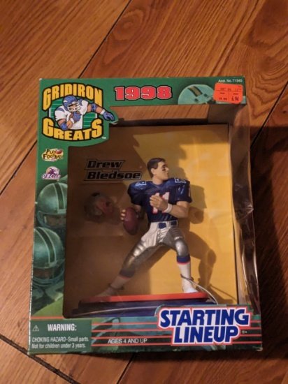 sealed 1998 Drew Bledsoe STARTING LINEUP New England Patriots FIGURE Gridiron figure