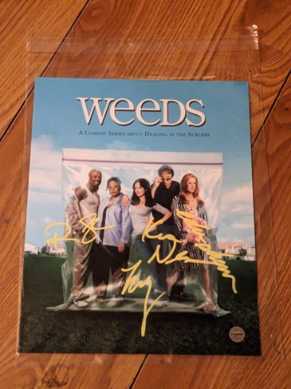 Romany Malco, Eden Sher, Kevin Nealon & Mary-Louise Parker mutli auto'd photo with coa