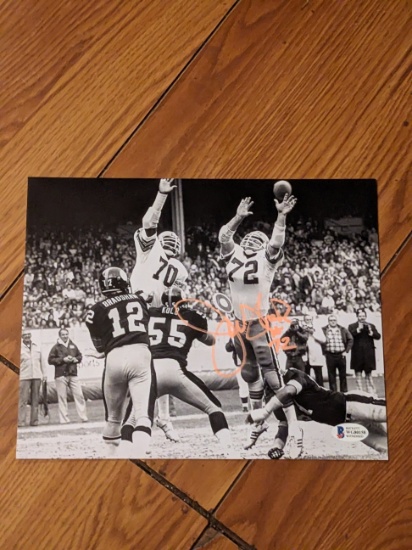 jerry Sherk autographed photo with beckett coa/ Witnessed on 3/17/2021 in Carlsbad, CA