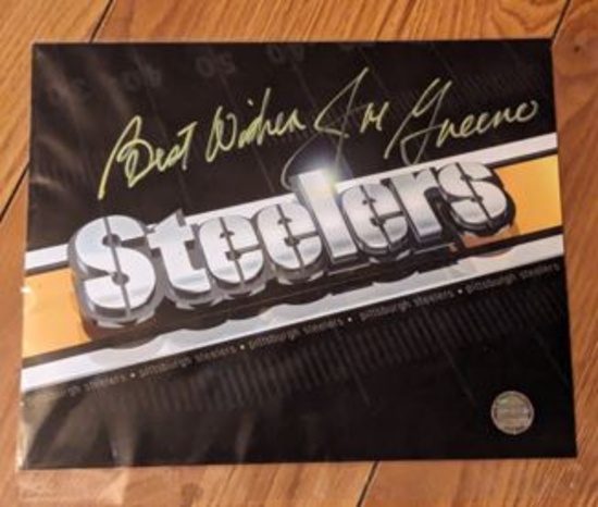 Joe Greene Signed 8x10 Photo with coa