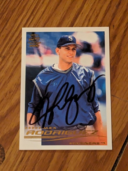 Alex Rodriguez autographed card w/coa sticker only