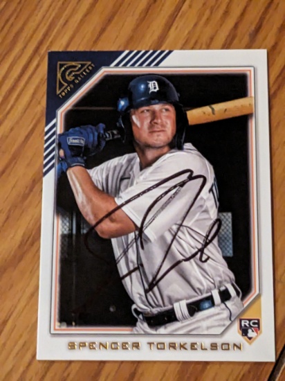 Spencer Torkelson RC autographed card w/coa sticker only
