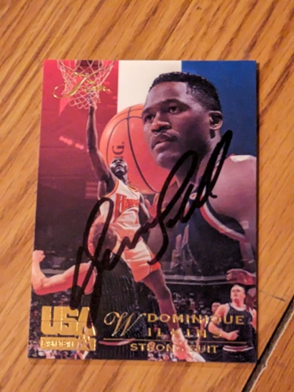 Dominique Wilkins autographed card w/coa