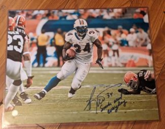 Ricky Williams Autographed 16 x 20 Photo with coa/witnessed