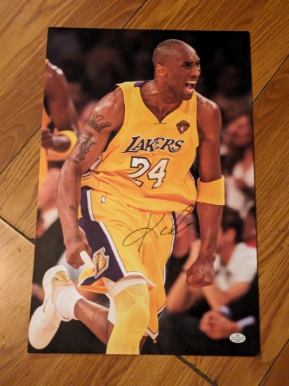 Kobe Bryant autographed photo with coa