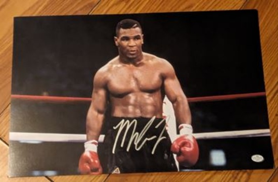 Mike Tyson autographed photo with coa