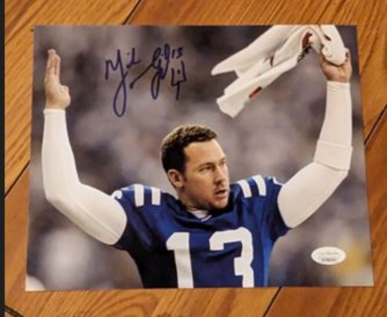 Mike Vanderjagt JSA autographed 8x10 photo with coa