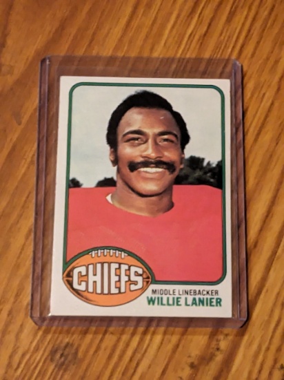1976 Topps Vintage Willie Lanier #24 Kansas City Chiefs