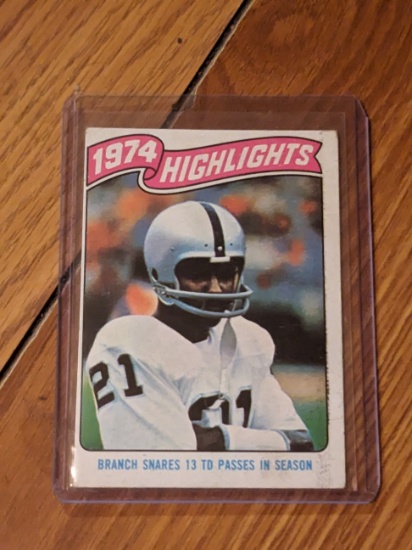 1975 Topps #454 Cliff Branch Oakland Raiders