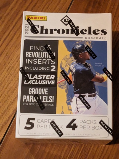 2021 Panini chronicles sealed box, 5 cards per pack 4 packs per box/groove parallels/blaster/inserts