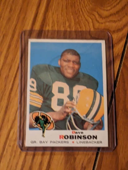 1969 Topps DAVE ROBINSON #190 GREEN BAY PACKERS Vintage HOF