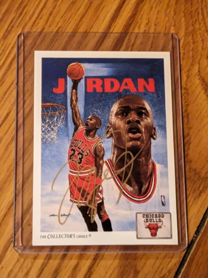 Michael Jordan autographed card w/coa