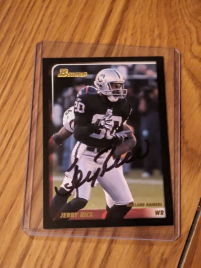 Jerry Rice autographed card w/coa
