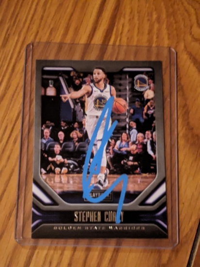 Stephen Curry autographed card w/coa