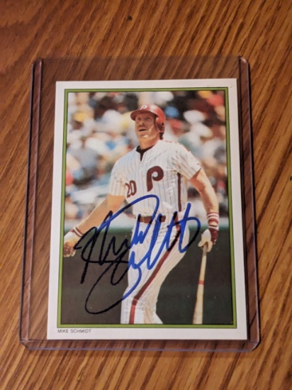 Mike Schmidt autographed card w/coa