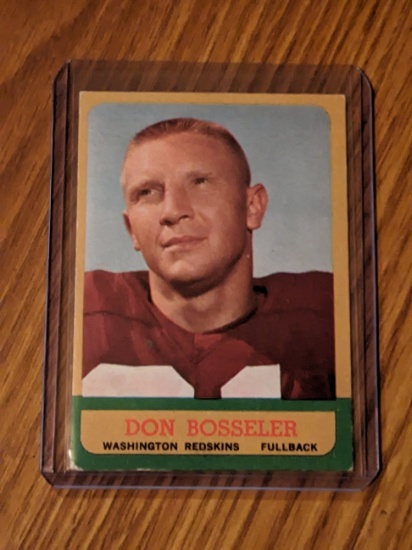 1963 TOPPS FOOTBALL DON BOSSELER #162