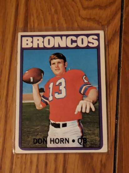 1972 Topps Vintage Football Don Horn #178 Denver Broncos