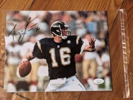 Ryan Leaf autographed 8x10 photo with JSA coa