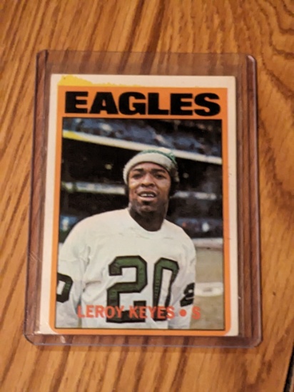 1972 Topps Leroy KeyesPhiladelphia Eagles 201, NFL Football Sports Card, Vintage