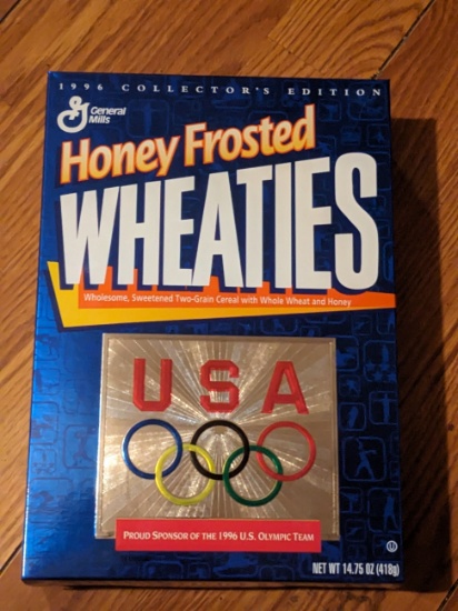 Honey Frosted Wheaties 1996 USA Olympics Collectors unopened