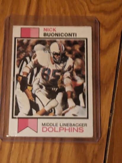 1973 TOPPS NFL #214 NICK BUONICONTI MIAMI DOLPHINS