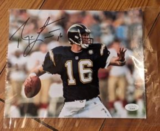 Ryan Leaf autographed 8x10 photo with JSA coa