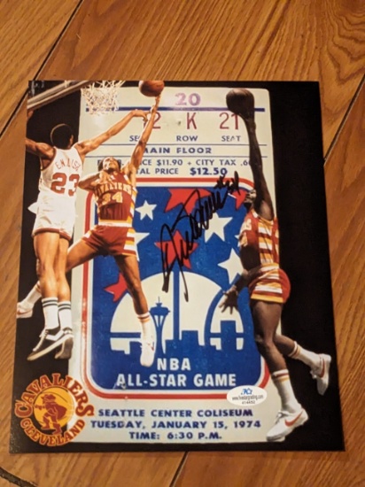 Austin Carr autographed 8x10 photo with coa/witnesed