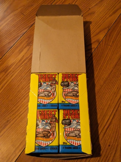 1991 Topps Desert Storm Victory Series Trading Cards Box 36 Sealed Wax Packs