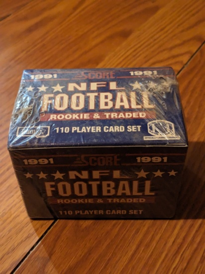 1991 Score NFL Football Cards - Rookie & Traded - 110 Card Factory Sealed Set