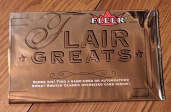 Fleer Flair Greats score big oversized 2002 card pack