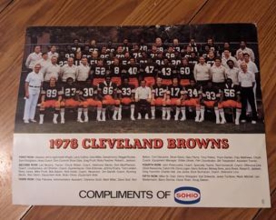1978 CLEVELAND BROWNS TEAM PHOTO