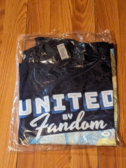 sealed in package "united by fandom L/g shirt see pictures