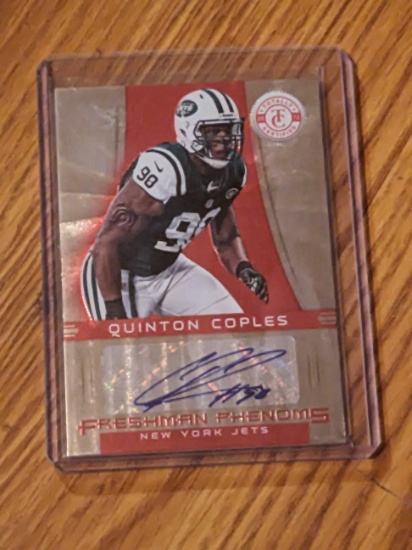 2012 Totally Certified Platinum Red 091/290 SP Quinton Coples #161 Rookie Auto RC